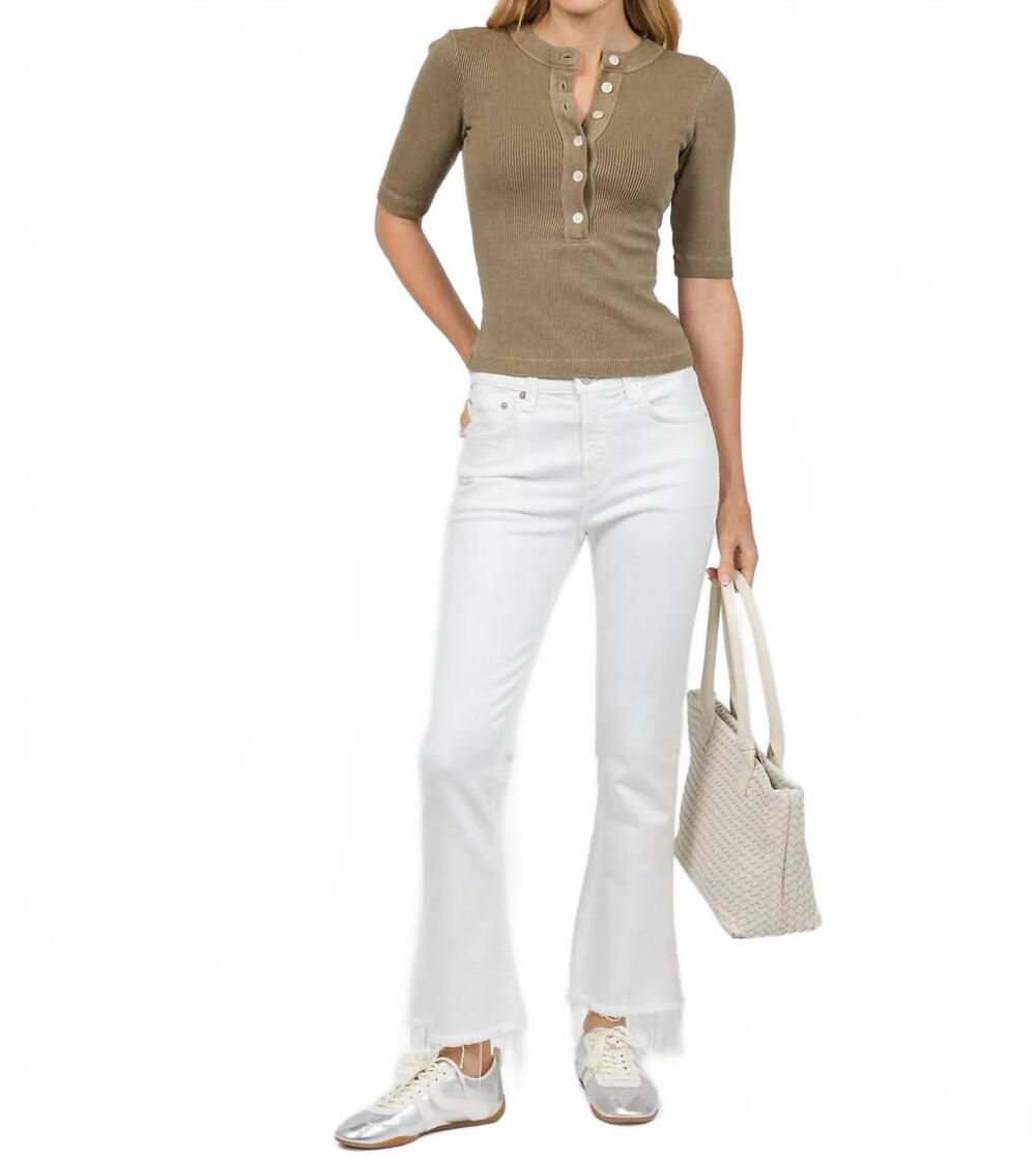 NEW CITIZENS OF HUMANITY goldie kick flare jeans - 27" in soft white